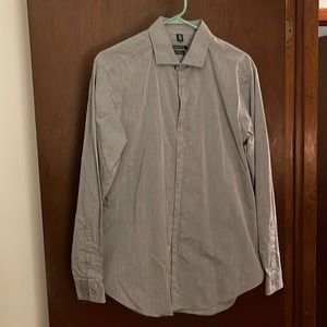 Van Heusen slim fit grey dress shirt
